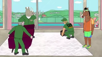 Green Ewe Haul T-shirt worn by Movers as seen in Bojack Horseman S04E05