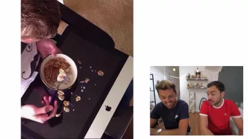 The screen Apple iMac saw nin video, "the worst delusions of the rich" de Pierre Croce