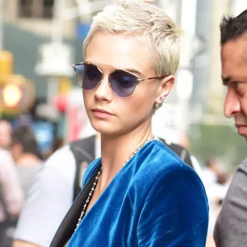 Dior sunglasses worn by Cara Delevigne on July 20, 2017