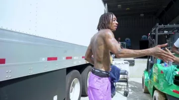 The boxer shorts black Calvin Klein Jeans worn by the rapper Wiz Khalifa on Instagram