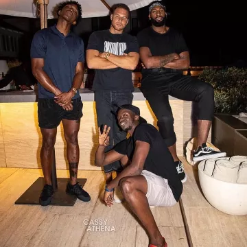 Les Sneakers Vans Old Skool portées par Andre Drummond sur son compte Instagram