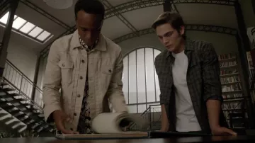 The plaid shirt Michael Kors worn by Liam Dunbar (Dylan Sprayberry) in Teen Wolf S05E11