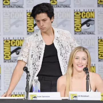 White Lace Shirt worn by Cole Sprouse as seen in Comic Con 2017
