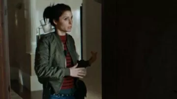 Green bomber jacket worn by Rachel Goldberg (Shiri Appleby) as seen in UnReal S03E07
