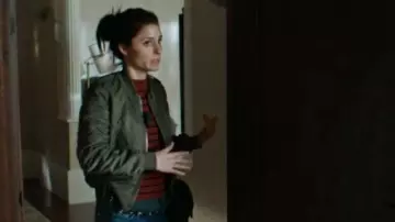 Green bomber jacket worn by Rachel Goldberg (Shiri Appleby) as seen in UnReal S03E07
