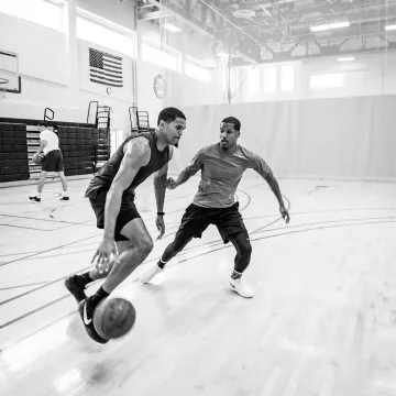 Les  Sneakers Nike Kobe AD NXT 360 portées par Tobias Harris sur le compte instagram de @tobiasharris