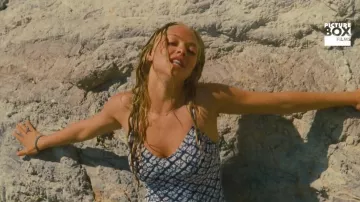 One piece bathing suit worn by Sophie (Amanda Seyfried) as seen in Mamma Mia!