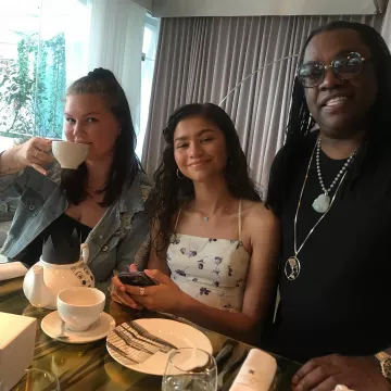 Floral dress worn by Zendaya on the Instagram account @kazembeajamu