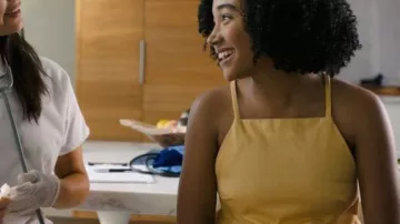 The top yellow for Maddy Whittier (Amandla Stenberg) in Everything, Everything