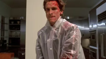 The combination of transparent worn by Patrick Bateman (Christian Bale) in American Psycho