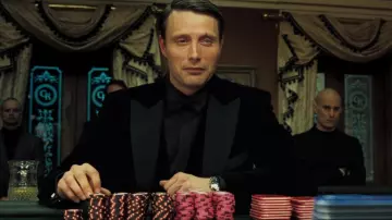 La montre Longines Evidenza Chronograph portée par Le Chiffre (Mads Mikkelsen) dans Casino Royale