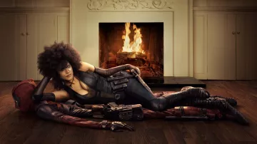 Domino (Zazie Beetz) costume réplique comme on le voit dans Deadpool 2