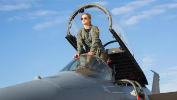 Flight suit US Air Force, Carol Danvers (Brie Larson) in Captain Marvel