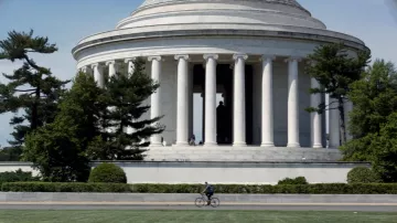 Thomas Jefferson Memorial in Washington, DC as seen in Tom Clancy's Jack Ryan S01E01