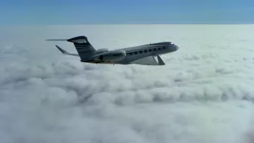 L'avion Gulfstream G650 N650GD de Joe Muller (Victor Slezak) dans Jack Ryan S01E01