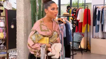 El top rosa de máscara de corazón de Myriam Beauty en el espectáculo Beauty Match: El choque de influencers del 06/09/18
