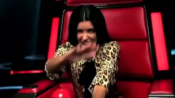 La blouse léopard portée par Jenifer pour The Voice saison 8