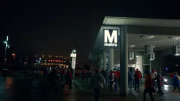 Entrée de la Gare De la Concorde, à Laval, au Québec, au lieu de Washington DC comme on le voit dans les de Tom Clancy, Jack Ryan S01E08