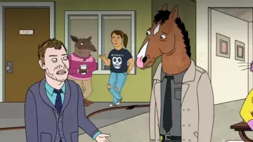 black Misprints t-shirt as in BoJack Horseman (S05E01)