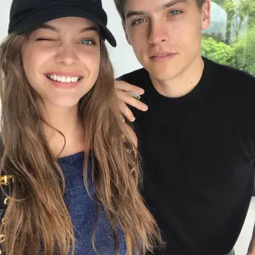 Denim dress of Barbara Palvin on the Instagram account @realbarbarapalvin