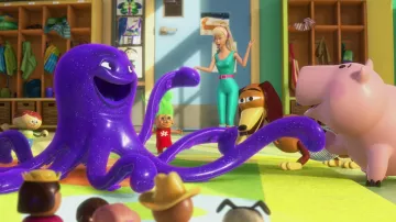La réplica en estatuilla de Joyful Stretch en Toy Story 3