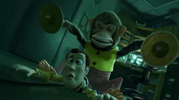 Réplica de felpa de Jolly Chimp en Toy Story 3