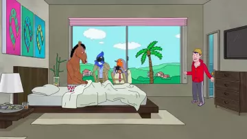 The three paintings in Pop Art style with iron horse BoJack Horseman (Will Arnett) in BoJack Horseman