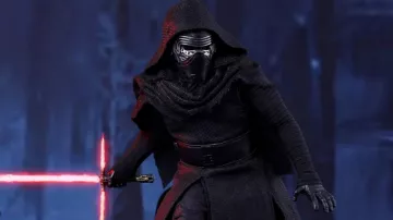Le masque de Kylo Ren (Adam Driver) dans Star Wars, épisode VII - Le Réveil de la Force
