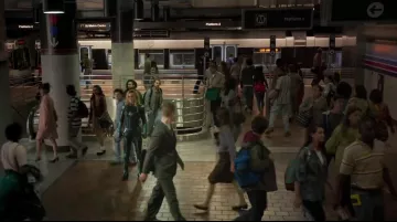 The metro station is 7th Street / Metro Center of Los Angeles in Captain Marvel