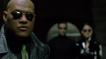 Clip-On sunglasses worn by Morpheus (Laurence Fishburne) as seen in The Matrix