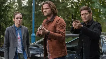 Brown Jacket worn by Sam Winchester (Jared Padalecki) as seen in Supernatural (Season 13 Episode 8)