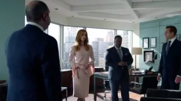Donna Paulsen (Sarah Rafferty) Beige Tom Ford Vestido en trajes: Custom Lawyers S08E09