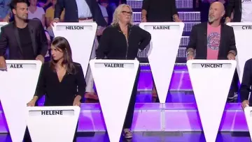 The black suit worn by Valérie Damidot in The great contest of the organizers of the 22 September 2018