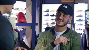 La casquette noire The North Face Horizon de Deen Burbigo dans la vidéo YouTube Maskey & Deen Burbigo – Bail 2 Sneakers