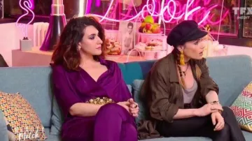 Gorra gavroche negra de Capucine Anav en Beauty Match: El choque de influencers el 20/08/2018