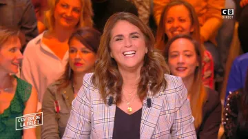 The chequered Valerie Bénaïm in It is that of the tv ! the 24/09/2018