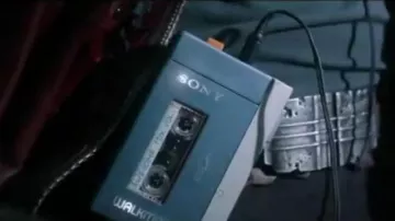 The Sony walkman, Peter Quill / Star-Lord (Chris Pratt) in Guardians of the Galaxy Vol. 1