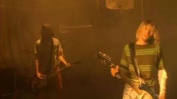Kurt Cobain Sweater Green striped Shirt Costume Nirvana Smells Like Teen Spirit