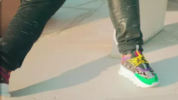 The pair of sneakers Versace Chain Reaction of Naza sound clip It goes (feat. Alonzo)