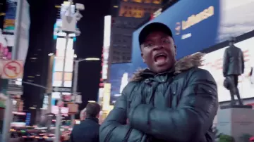 The Times Square of New York in the clip Mans not hot Big Shaq