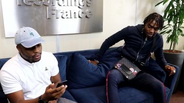 The polo white Le Coq sportif in the video "POS #8 WITH KOBA LAD !"