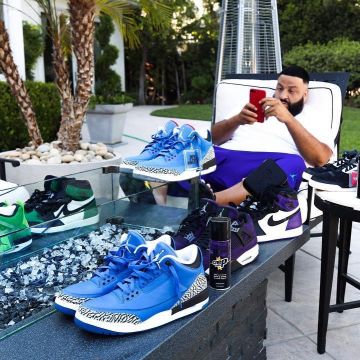 Sneakers purple Nike Air jordan 1 DJ Khaled on the account instagram of @djkhaled