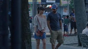 Le short kaki à poches de Mason Tannetti (Christopher Abbott) dans The Sinner (S01E02)