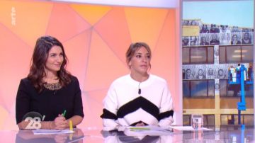The black sweater and white Nadia Daam in 28 minutes of 25/09/2018