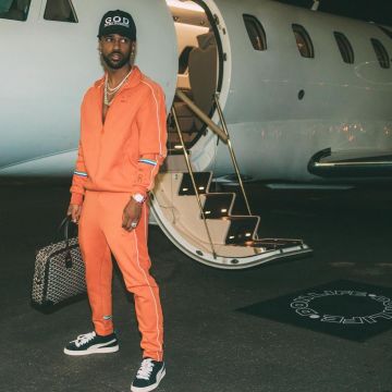 Sneakers black Suede Puma Big Sean on his account instagram @bigsean