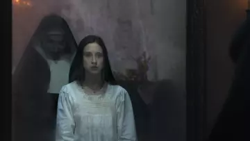 The costume of the Nun Valak (Bonnie Aarons) in the Nun