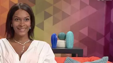 The decorations Cactus in the confessional / interview room for 10 Couples Perfect (season 2)