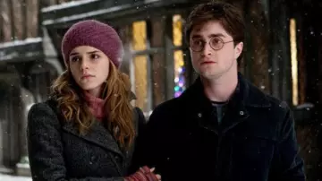 Hermione Granger's (Emma Watson) multicolor gloves as seen in Harry Potter and the Deathly Hallows