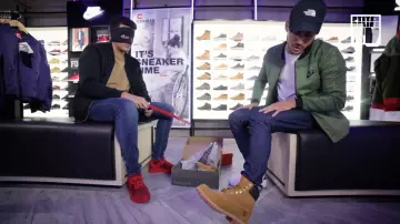 Les boots Timberland de Deen Burbigo dans la vidéo YouTube "MASKEY & DEEN BURBIGO – Bail 2 Sneakers"