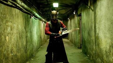 The mask of the butcher in Hostel